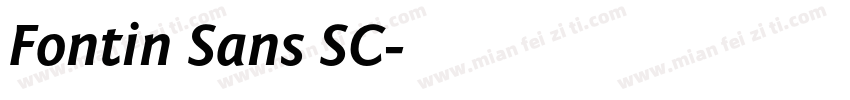 Fontin Sans SC字体转换